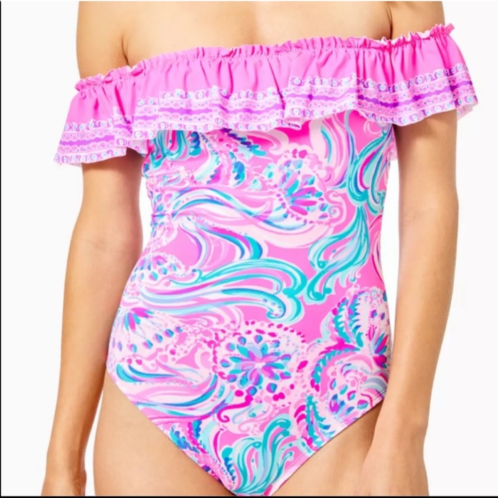EUC Lilly Pulitzer Fiesta Don’t Be Jelly Swimsuit